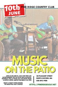 June Live Music on the Patio at Pine Ridge Country Club 2022