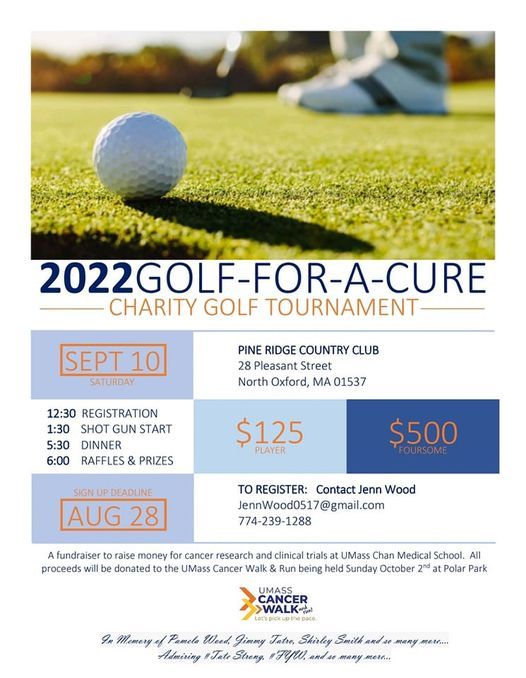 Charity Golf Tournament at Pine Ridge Country Club 2022