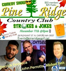 Pine Ridge Country Club Comedy Strokes and Jokes Nov 11 2022