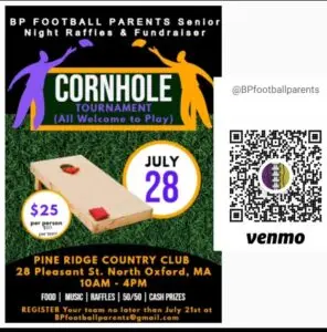 FOOTBALL Cornhole at Pine Ridge Country Club July 28 2024