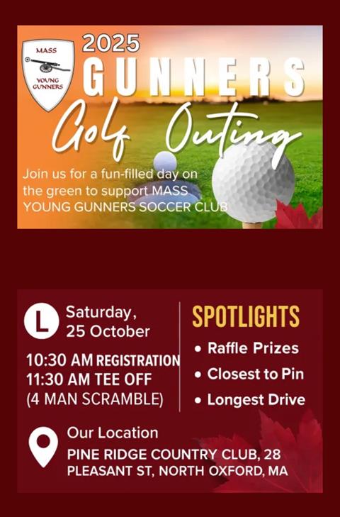 GUNNER Golf Outing, October 25, 2025