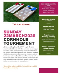 Cornhole Tournament Pine Ridge March 2026