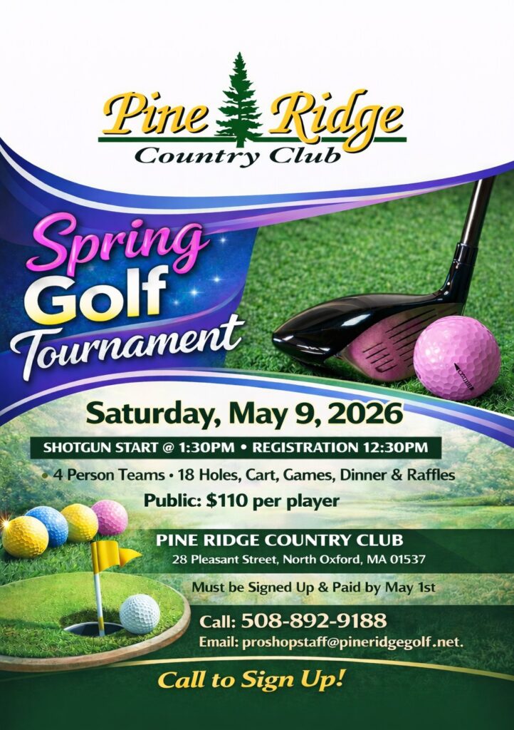 Sign Up for Our Spring Golf Tournament, Saturday, May 9, 2026