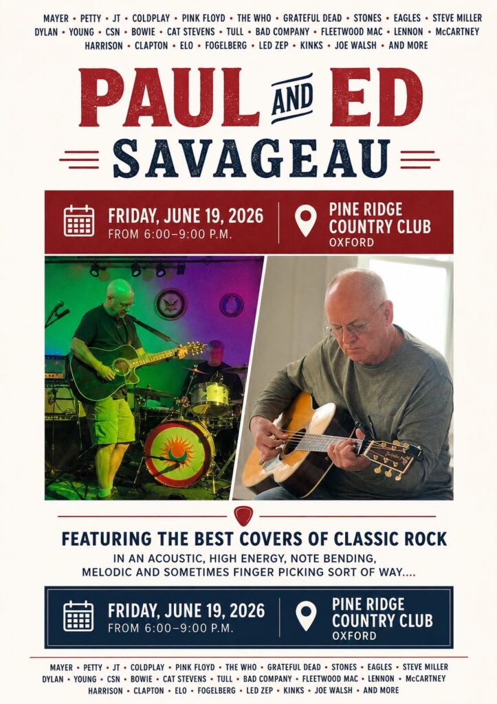 Music on the Patio Pine Ridge Country Club June 19 2026