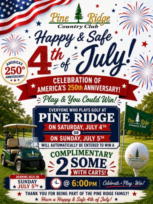 Celebrate July 4th at Pine Ridge Country Club