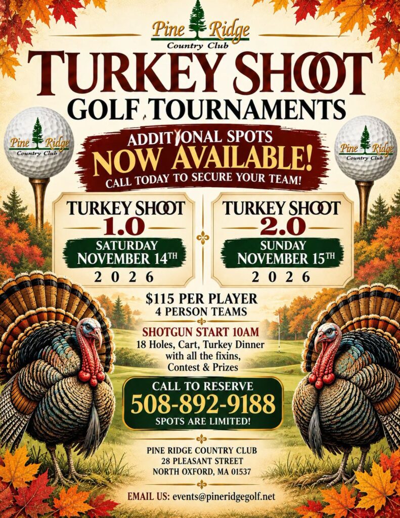 Turkey Shoot Golf Tournaments 2026 Pine Ridge Country Club